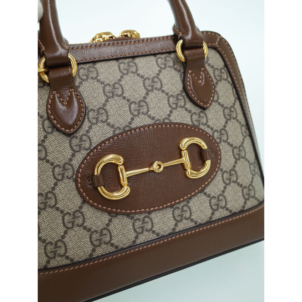 Gucci Handle Top 1955 Horsebit Brown Bag - Picture 7 of 9
